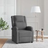 VidaXL Fotoliu rabatabil, gri &icirc;nchis, material textil 340182