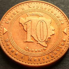 Moneda 10 FENINGA - BOSNIA & HERTEGOVINA, anul 2004 *cod 3043