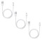 Set 3 Cabluri de Date si Incarcare, USB / Lightning, Albe, 2A, Viteza 10 Gbps, 1 M