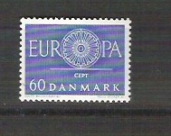 Denmark 1960 Europa CEPT, MNH AC.004 foto