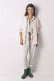 women&#039;secret pijamale de bumbac Snoopy culoarea alb, bumbac, 3132127