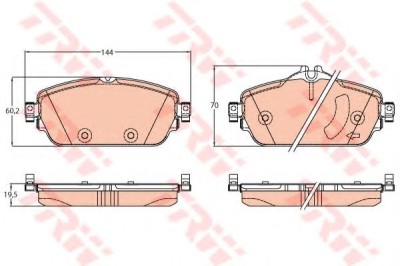 Set placute frana,frana disc OPEL CORSA E (2014 - 2016) TRW GDB2093 foto