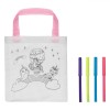Set Pictura Geanta Unicorn Multicolor, 21x22cm + 4 Carioci. Joc Creativ fete 5-7 ani