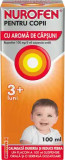 Nurofen cu Aroma de Capsuni pentru Copii 3+ Luni, 100 mg/5 ml, 100 ml, Reckitt Benckiser