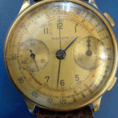 ceas aur Marvin Chronograph Telemetre 1930-1940