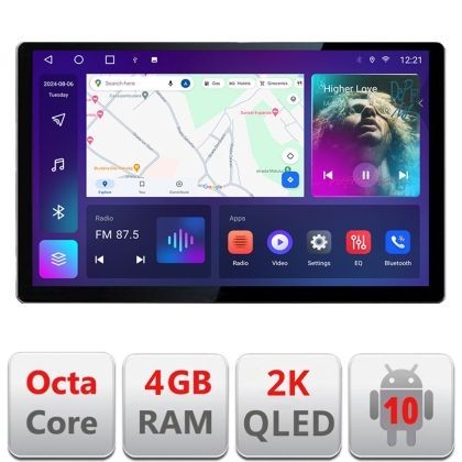 Navigatie Alfa Romeo 159 2005-2011 Qled 2K Octa Core 4+64 LTE 4G DSP Wifi 5Ghz android auto carplay radio gps internet Kit-+EDT-E413-2K CarStore Techn