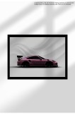 Poster Canvas cu Supercar Modern &ndash; Print Digital Ne&icirc;nramat pe P&acirc;nză Mată - 1805 GT3 RS - Pink | A3 (29.7 x 42 cm)