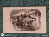 gravura veche pe hartie cartonata lucioasa , pentru colectie sau pentru inramare,stare buna