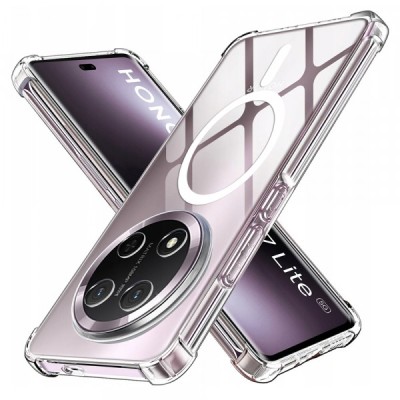 Husa MagSafe pentru Honor X9c / Magic7 Lite, Techsuit, Shockproof, Transparenta foto