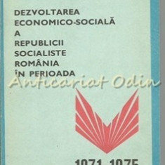 Dezvoltarea Economico-Sociala A Republicii Socialiste Romania