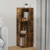 vidaXL Raft lateral Stejar fumuriu 33 x 32 x 100,5 cm Lemn compozit 892422