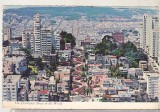 bnk cp USA - San Francisco - Lombard Street - circulata spre Romania 1973