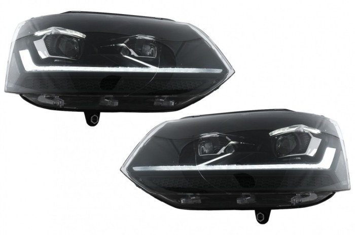 Faruri Full LED VW Transporter Caravelle Multivan T5 Facelift (2010-2015) cu Semnal Dinamic Secvential Performance AutoTuning