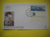 HOPCT PLIC FDC S NR 180 YOSEPH SPRINZAK 1885-1959 PRIMUL SPIKER KNESSET 1966 -ISRAEL