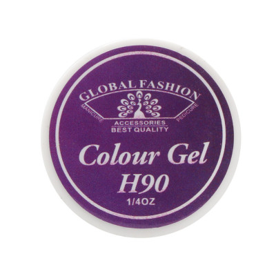 Gel color unghii, vopsea de arta, seria Noble Purple, Global Fashion, 5gr, H90 foto