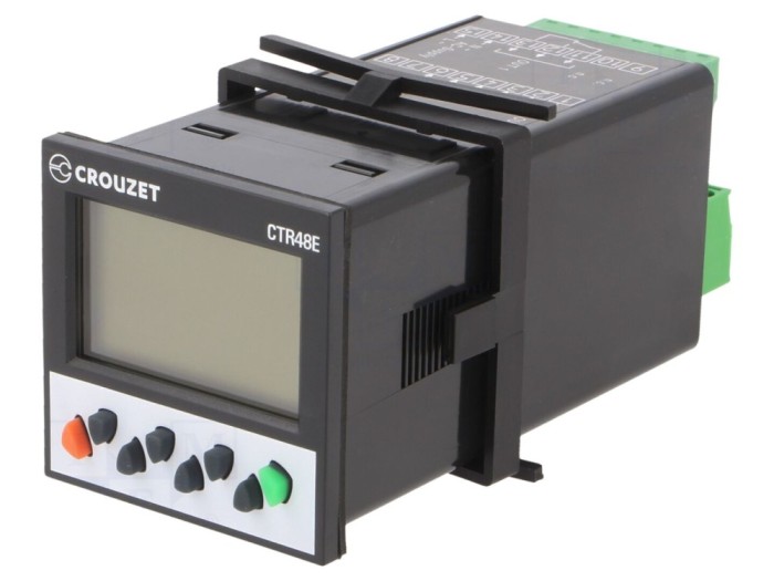 Contor electronic LCD impulsuri SPST-NO