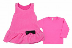 Set 2 piese rochie si bluza pentru fete Koala 3882-F, Fucsia foto