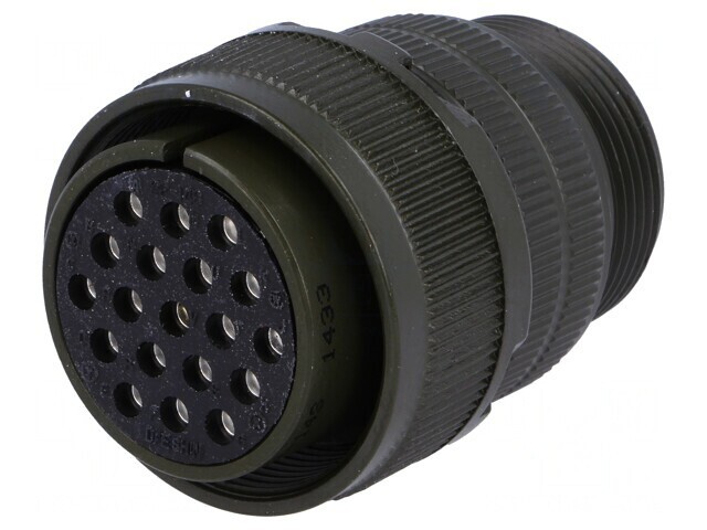 Conector Circular Dimensiune 22 Aliaj Aluminiu Oliv