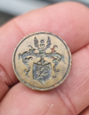 Sigiliu heraldica foarte vechi. foto