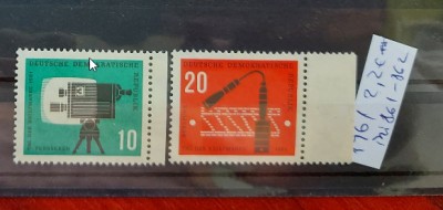 TS21 - Timbre serie DDR 1961 Mi861-862 nestampilat foto