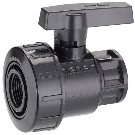 Valva manuala 3/4&Prime; x 3/4&Prime; Claber negru