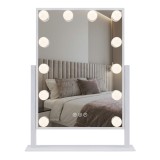 Oglindă LED HOLLYWOOD White 30x40