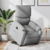 VidaXL Fotoliu rabatabil cu ridicare, gri deschis, material textil 3204824