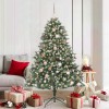 VidaXL Brad de Crăciun artificial cu 300 LED Verde 126 x 126 x 180 cm 3395231