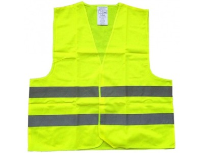 Vesta reflectorizanta, cu benzi de semnalizare, marime universala, verde neon foto