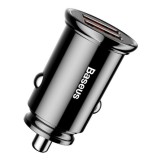 INCARCATOR auto Baseus Circular Plastic, Quick Charge 30W, 2 x USB Output 4.5V/5A, pt. bricheta auto, negru &quot;CCALL-YD01&quot; (timbru verde 0.18 lei) - 695