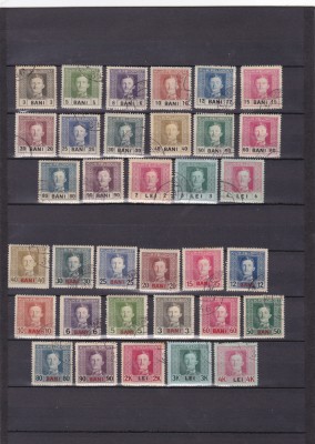 ROMANIA 1918 OCUPATIA AUSTRIACA IN ROMANIA TIMBRE AUSTRIECE POSTA DE CAMPANIE SUPRATIPAR NEGRU BANI SAU LEI 2 SERII 17 VALORI DANTELAT foto