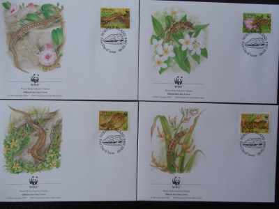 Norfolk-WWF,FDC reptile-set complet foto