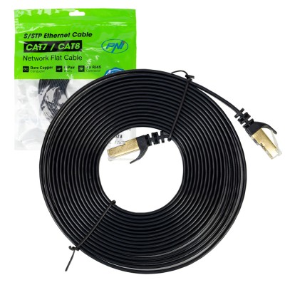 Aproape nou: Cablu de retea plat S/STP CAT7 PNI U7050B, 2 x RJ45, 4 perechi de fire foto