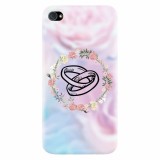 Husa silicon pentru Apple Iphone 4 / 4S, Rings