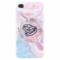 Husa silicon pentru Apple Iphone 4 / 4S, Rings
