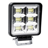 Proiector led pentru off-road, atv, ssv, putere 144w, culoare 6500k, tensiune 9-36v, dimensiuni 110 x 110 x 35 mm, Amio