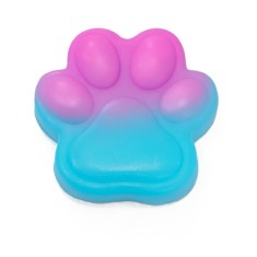 Jucarie Antistres Squishy, Cyrax, cu Revenire Lenta, Labuta de Pisica Pufoasa, 7.5 cm, Ambalaj Transparent, Model 270512, Albastru/Roz