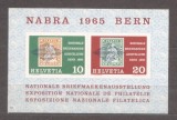 Switzerland 1965 NABRA stamp exposition, imperf. sheet, MNH S.504, Nestampilat