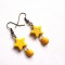 Cercei stelute howlite galben 31794