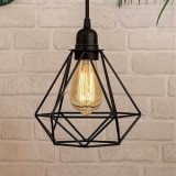 Abajur Metalic Negru pentru Lustra, Design Perforat, 15x15x13cm, CMCLASS
