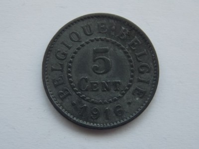 5 CENTIMES 1916 BELGIA-XF foto