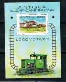 Barbuda 1981 - Locomotive, transport, colita neuzata