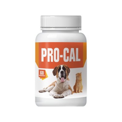 PRO CAL, CALCIU PENTRU CAINI SI PISICI, 60CP foto