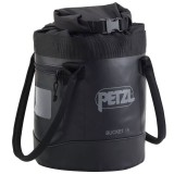 Geanta Alpinism PETZL Bucket 15L Negru - Sac Coarda 45m, Buzunar Exterior, Material TPU Tech Rezistent