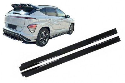 Extensii Praguri Laterale Hyundai Kona N-Line Mk2 (2023-) Negru Lucios Performance AutoTuning foto