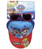 Șapcă Copii Paw Patrol 53cm cu Ochelari Soare Cerda, Bumbac/Poliester, UV 100%, Baieti 3+ ani