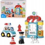 CONSTRUCȚIE CU BLOCURI DE CONSTRUȚIE POLIȚIE 35 piese SET DE FIGURINE