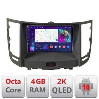 Navigatie Infinity FX intre anii 2009-2012 Android Octa Core Ecran 2K QLED GPS 4G 4+32GB 360 KIT-fx35+EDT-E409-2K CarStore Technology foto