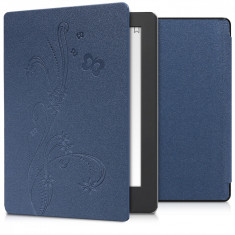 Husa pentru Kobo Aura H2O Edition 2, Piele ecologica, Albastru, 42076.15