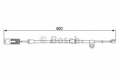 Senzor de avertizare,uzura placute de frana BMW X5 (E53) (2000 - 2006) BOSCH 1 987 474 945 foto